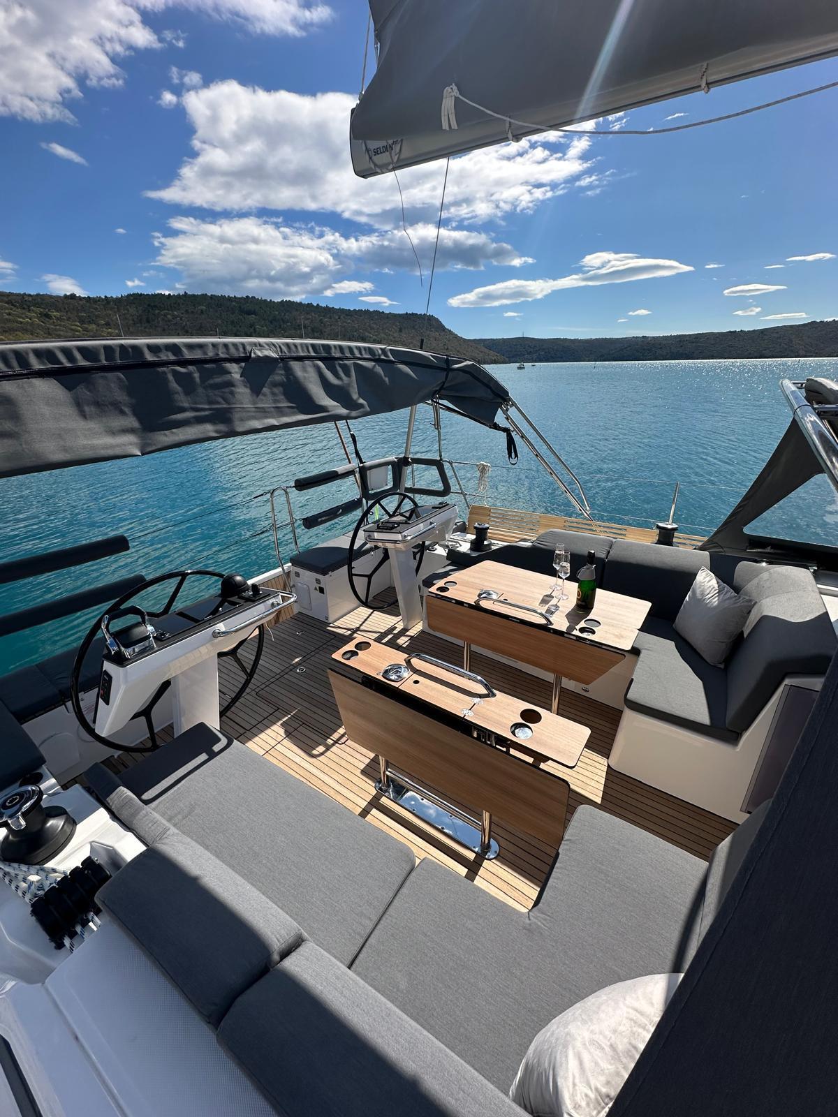 Yacht von oben